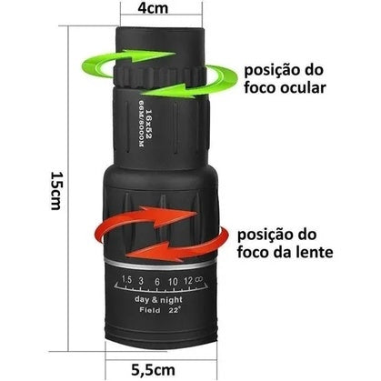 Monóculo Super Zoom Profissional