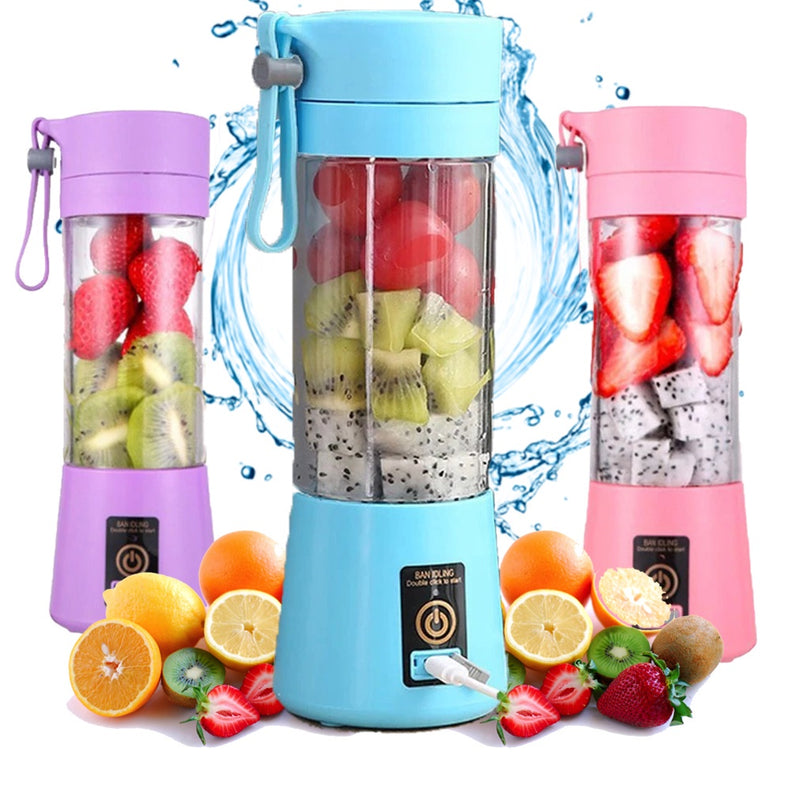 Mini Liquidificador Portátil Shake 6 Laminas + Cabo USB