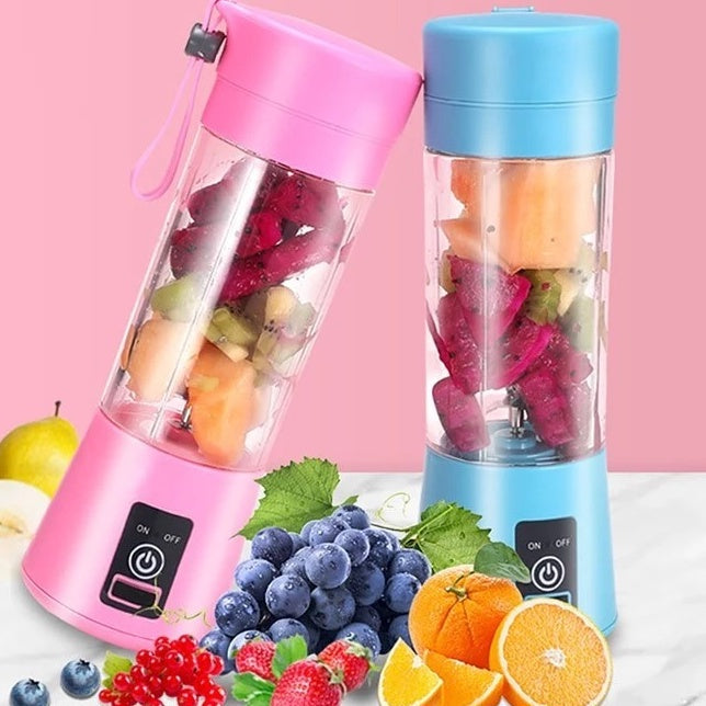 Mini Liquidificador Portátil Shake 6 Laminas + Cabo USB