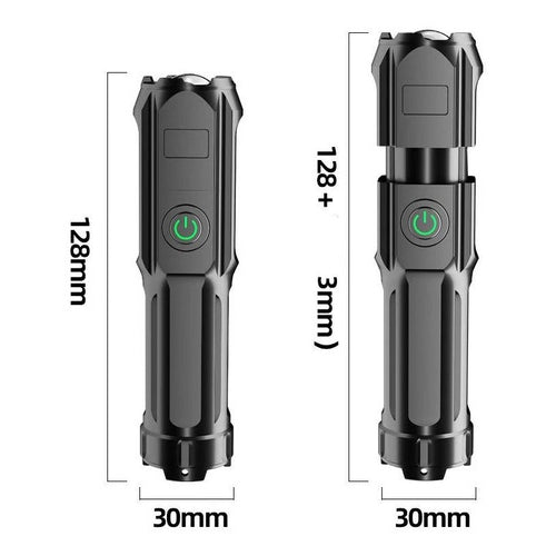 Mini Lanterna recarregavel 1000 m de maior alcance 1200 lúmens lanterna recarregável USB