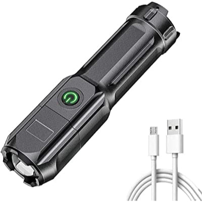 Mini Lanterna recarregavel 1000 m de maior alcance 1200 lúmens lanterna recarregável USB